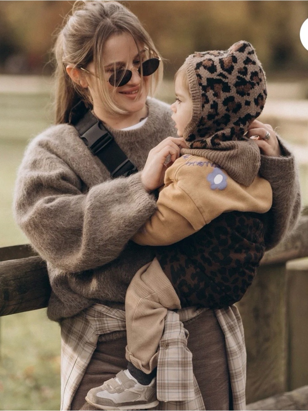TODDLER CARRIER LEOPARD PRINT BROWN